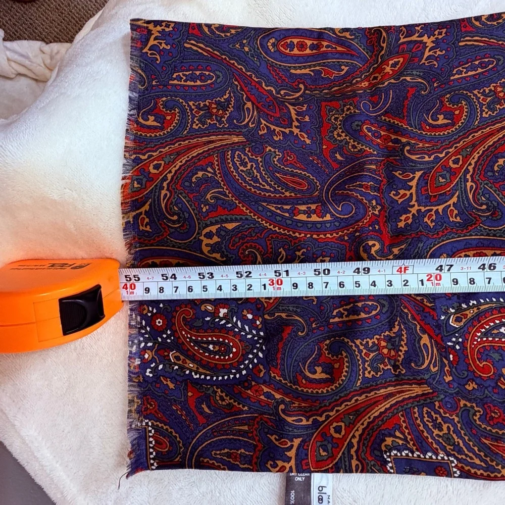 Paisley Silk Scarf in Multi-Color - Elegant‎ Women's Wrap